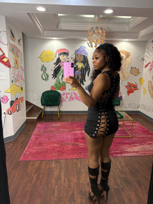Lace me up dress