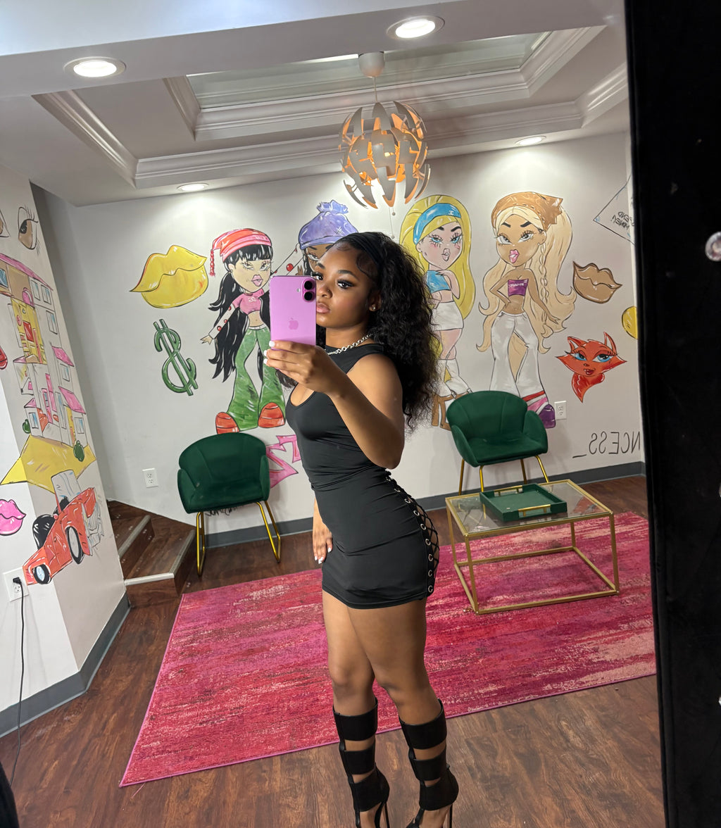 Lace me up dress